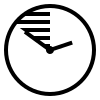 Icon representing endurance and lasting over a longer time period